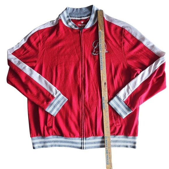 Fanatics Tampa Bay Buccaneers Throwback Bomber Jacket Felted Varsity Zip-Up Sz L - Picture 14 of 15